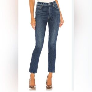 AGOLDE Nico High-Rise Slim Trendy Style Medium Wash 5 pocket Skinny Leg Jeans 26